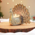 BEHOMA Metal Dancing Peacock Figurine